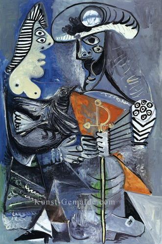 Le matador et Woman E l oiseau 1970 Kubismus Pablo Picasso Ölgemälde